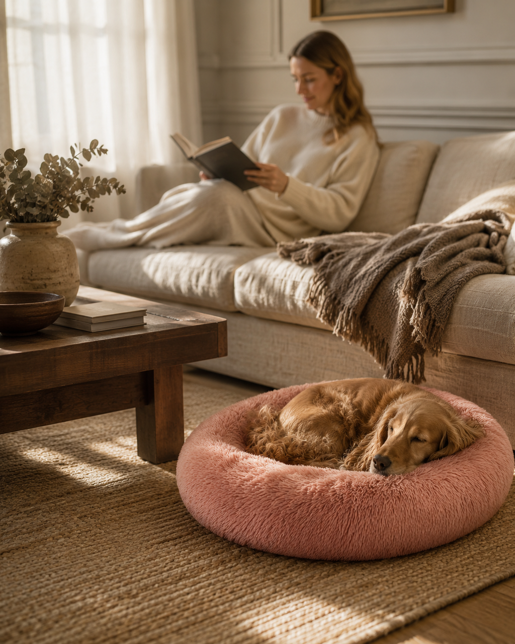 PawRest Calming Donut Dog Bed