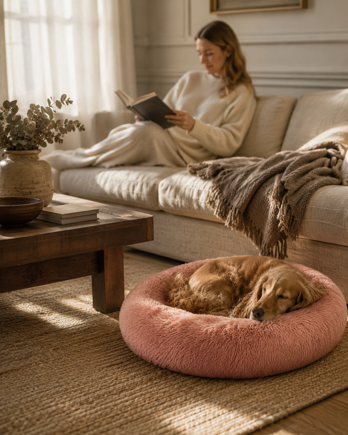 PawRest Calming Donut Dog Bed