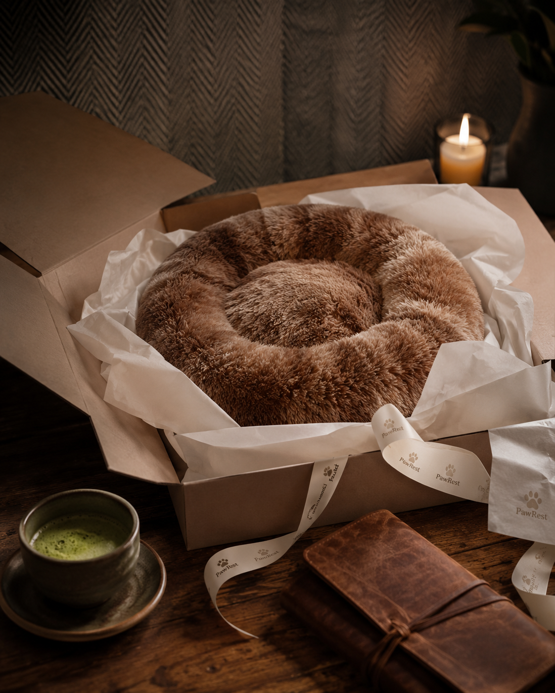 PawRest Calming Donut Dog Bed